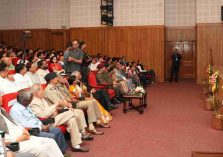 Governor addressing the Road Safety Seminar organised at Raj Bhawan.;?>