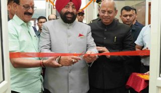 Governor inaugurating AI R&D Hub, Robotics Lab, and Internet of Things (IoT) Lab at Uttarakhand Technology University Campus.