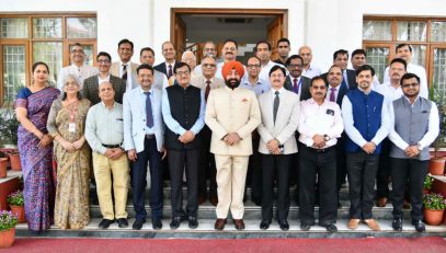 Governor with the Vice Chancellors of Self-Financed (Private) Universities at Raj Bhawan.