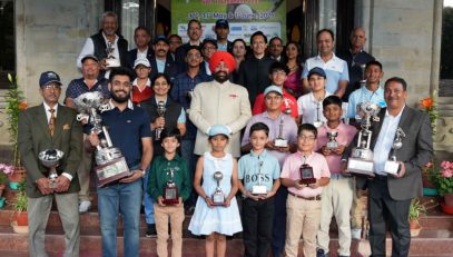 Governor with the winners and runners-up players on the occasion of the closing ceremony of the "Governor's Cup Golf Tournament-2025".
