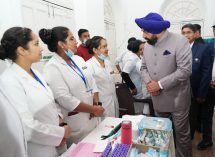 Governor inspecting the one-day special medical camp organized at Raj Bhawan Nainital and getting information about health check-up from the doctors.;?>