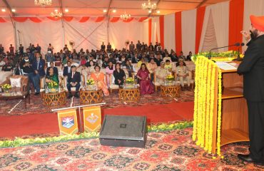 Governor addressing the program 