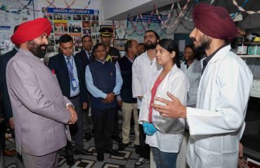Governor visiting the Department of Nano Science and Geology located at DSB Campus of Kumaon University, Nainital.