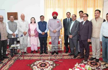 Governor with Directors and Deans at DSB Campus of Kumaon University, Nainital.