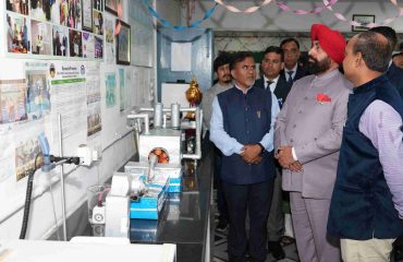 Governor visiting the Department of Nano Science and Geology located at DSB Campus of Kumaon University, Nainital.