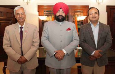 Famous cinematographer and nature lover Padma Shri Anup Shah paying a courtesy visit to the Governor.