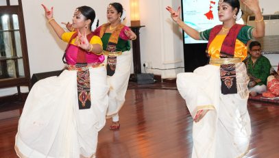 Artists from West Bengal giving captivating presentations of cultural programs on the occasion of West Bengal State Formation Day at Raj Bhawan.
