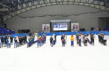 Players from across the country on the occasion of inauguration of Ice Figure Skating National Championship-2025.