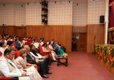 Governor addressing the 'Holistic Medical Seminar' on health awareness organized at the Raj Bhawan.;?>