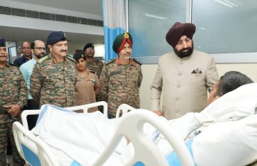 The Governor visited the Military Hospital, Dehradun.