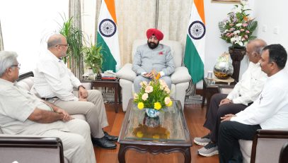 Members of the Jain community delegation