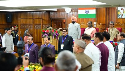 President Smt. Draupadi Murmu attending the Ukd Legislative Assembly.