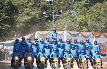 ceremonial parade at the Silver Jubilee celebrations