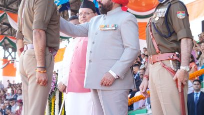 ceremonial parade at the Silver Jubilee celebrations