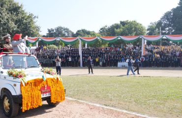 ceremonial parade at the Silver Jubilee celebrations