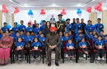 The Governor with children at the 