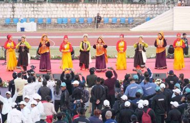 ⁠Folk artists showcasing cultural performances