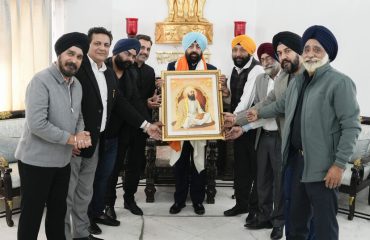 Local Sikh delegation paying a courtesy call on the Governor