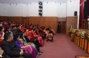 The Governor addressing the Administrative Officers Conference held at Raj Bhawan.