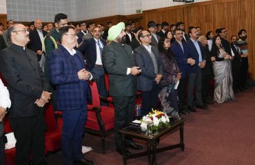 The Governor launching the policy of Uttarakhand AI Mission-2025 at Raj Bhawan.