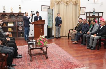 The Governor participating in the flag-off ceremony