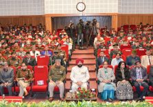 The Governor participating in the “Ek Shaam Sainiko ke Naam” program at Lok Bhavan on the occasion of Armed Forces Veterans Day.;?>