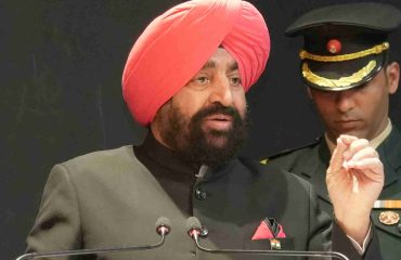 The Governor addressing the gathering at the State Foundation Day programs of various states held at Lok Bhavan.