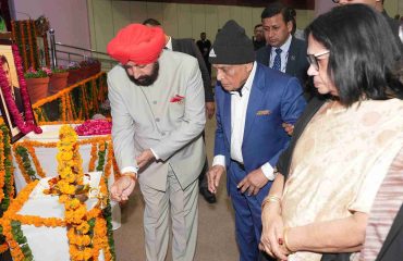 Governor inaugurating the Sanjay Singh Memorial Lecture Programme organised at Indira Gandhi National Forest Academy, Dehradun.