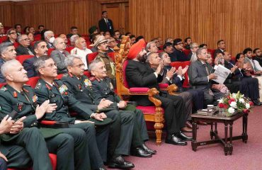 The Governor at the inauguration of the 'Bharat Himalayan International Strategic Manch (BHISM)' at Lok Bhavan.