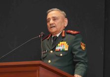 Chief of Defence Staff, General Anil Chauhan addressing the inauguration of the 'Bharat Himalayan International Strategic Manch (BHISM)' at Lok Bhavan.