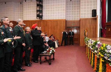 The Governor inaugurating the 'Bharat Himalayan International Strategic Manch (BHISM)' at Lok Bhavan.