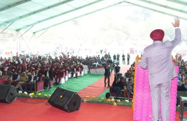 भारत सरकार द्वारा आयोजित ‘‘दिव्य कला मेला’’ कार्यक्रम को संबोधित करते हुए राज्यपाल।