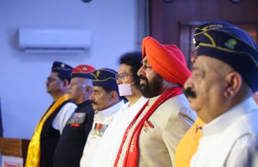 Governor participating in the 18th National Convention of the Rashtriya Sainik Sanstha held in New Delhi.