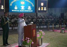 उत्तराखण्ड सब एरिया द्वारा गढ़ी कैंट में आयोजित “हिमालय की गूँज” मिलिट्री बैंड सिम्फनी को संबोधित करते हुए राज्यपाल।