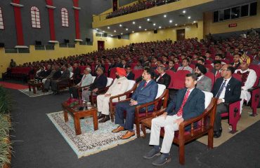 The Governor participating in the programme on “Indian Military Officers: As Nation Builders” at the Indian Military Academy, Dehradun.