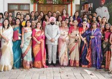 “महिला उद्यमीः उभरते सितारे” सम्मान समारोह के अवसर पर विभिन्न क्षेत्रों में उत्कृष्ट योगदान देने वाली महिला उद्यमियों के साथ राज्यपाल एवं प्रथम महिला श्रीमती गुरमीत कौर।