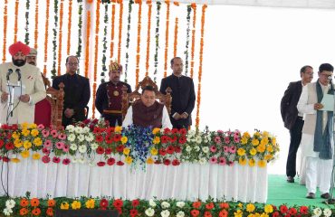 The proceedings of the ceremony were conducted by the Chief Secretary, Shri Anand Bardhan.