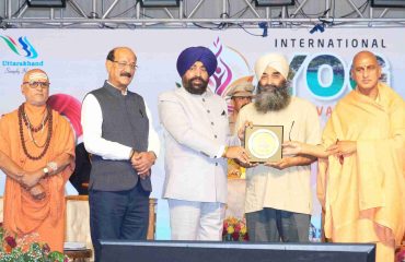 The Governor participated in the closing ceremony of the International Yoga Festival 2026 held in Rishikesh.