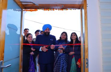 The Governor inaugurating the District Library during his two-day visit to Pauri District.