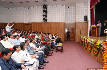 The Governor addressing the one-day seminar on the theme ‘Medical Issues and Road Accident Safety Measures