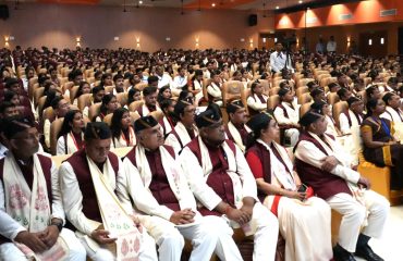 Students and other attendees present at the 37th Convocation Ceremony of Govind Ballabh Pant University of Agriculture and Technology, Pantnagar.