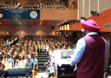 The Governor addressing the 37th Convocation Ceremony of Govind Ballabh Pant University of Agriculture and Technology, Pantnagar.