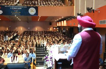 The Governor addressing the 37th Convocation Ceremony of Govind Ballabh Pant University of Agriculture and Technology, Pantnagar.