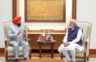 The Governor paying a courtesy call on the Honorable Prime Minister