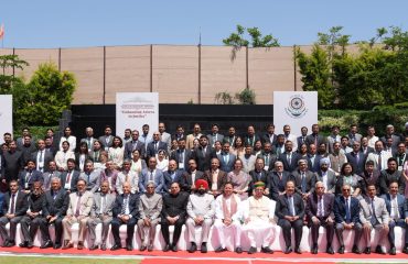 The Governor with Justices from the Supreme Court and various High Courts, as well as legal experts, on the occasion of the North Zone Regional Conference.