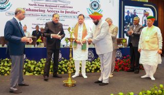 The Governor inaugurating the two-day North Zone Regional Conference, organized by the Uttarakhand State Legal Services Authority, Nainital, under the aegis of the National Legal Services Authority, New Delhi.