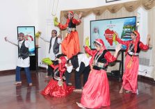 Students delivering a captivating cultural performance