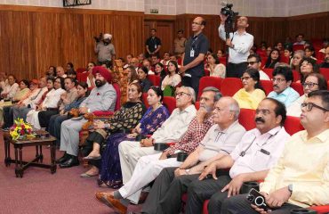 The Governor participating in the special screening of the short film 'Misty' held at Lok Bhavan.