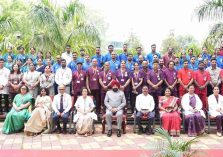 The Governor with officials and medical staff of AIIMS Rishikesh on the occasion of the program titled 