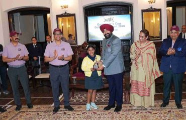 The Governor presenting awards to the winners of the three-day 